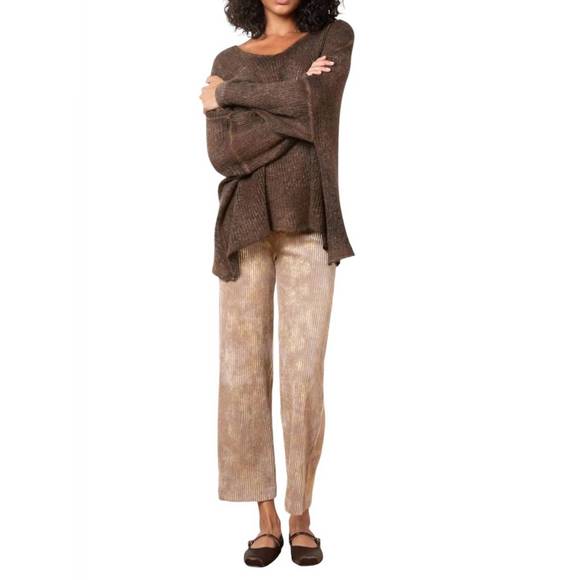 NEW AVENUE MONTAIGNE alex pant in cappuccino